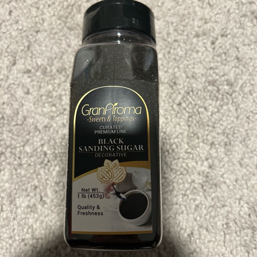 Gran Aroma Black Sanding Sugar 1 Pound